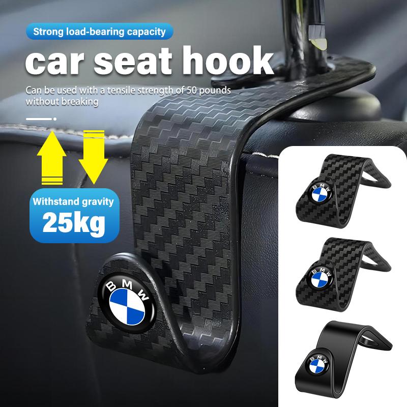 2/4pcs Car Seat Headrest Hook Storage Hanger Organizer Accessories For BMW M 1 3 4 5 6 7 Series M3 M6 F01 F02E34 E36 E70 F10 X6 WEJKM1