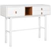 Console - HOME ESPRIT - Yellow White - MDF - 126 X 25.5 X 42.5 Cm - Contemporary Entryway Furniture