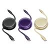 Выдвижной USB C на USB C Зарядный кабель 100 Вт Power Delivery 480 Мбит/с Передача данных С 4 настройками длины