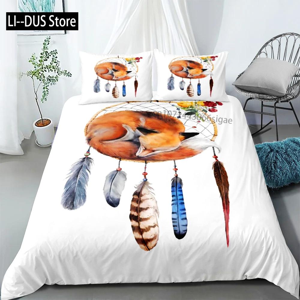 Dreamcatcher Ethnic Bedding Set Single Twin Double Queen King Cal King Size Bedding Bag Set with Pillowcase No Sheet for Adults