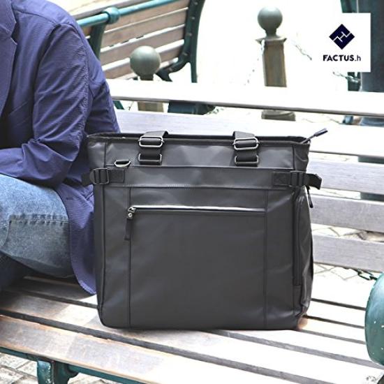 Сумка-тоут FACTUS Homme 1680D 2way Легкая водоотталкивающая черная FACTUS.h Мужская № FA-305