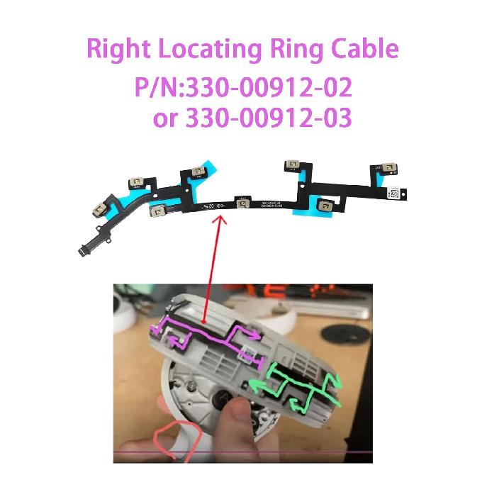 Hupaivrmrar Right Locating Ring Flex Cable For Meta Oculus Quest 2 VR Handle Controller cable Repair Replacement Part Accessory Number 330-00912-04