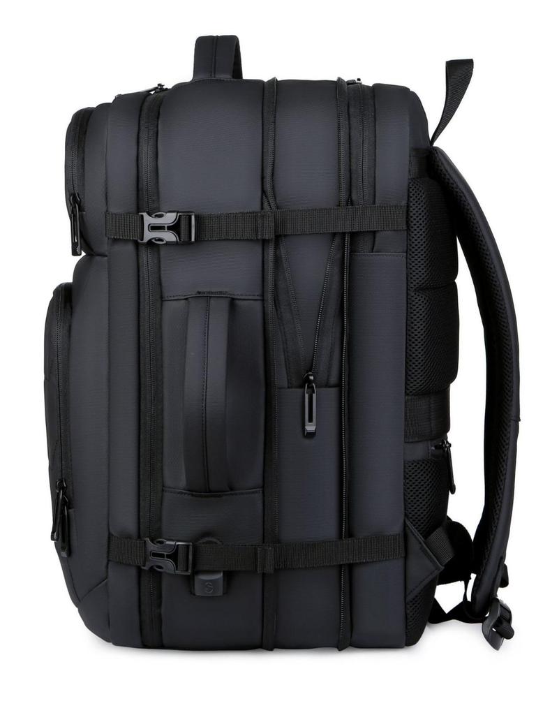 Расширяемый 17-дюймовый дорожный рюкзак: Большая вместимость, Модный, Многофункциональный для бизнеса, повседневной носки и походов