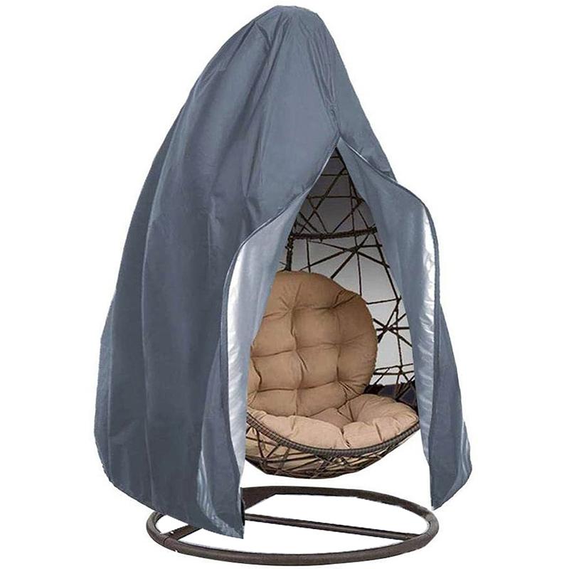 Hanging Chair Cover With Zipper Anti UV Sun Protector Outdoor Garden Swing Chair Waterproof Rattan Seat Furniture Cover