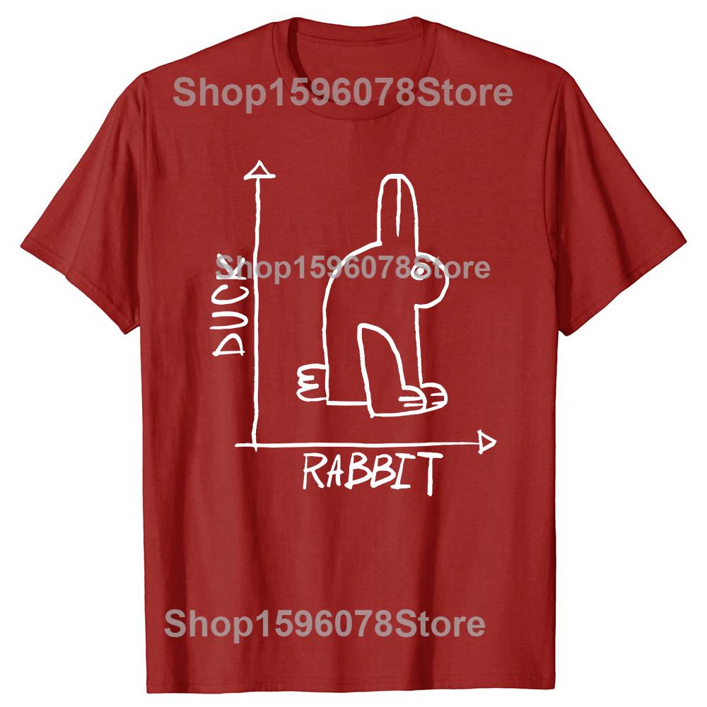 Funny Science Nerd Duck or Rabbit Physics Math Geek Tshirts Men Women Casual Tshirt 100 Cotton Loose Oversized T Shirt Summer