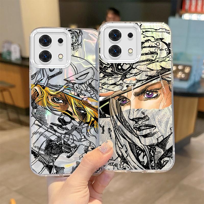 Чехол для телефона Gyro Zeppeli JoJo Steel Ball Run Для Redmi Note13 12 11 10 9 ProPlus 14C 13C 12C 10C 9C A2 A1 Градиентный Нескользящий Чехол