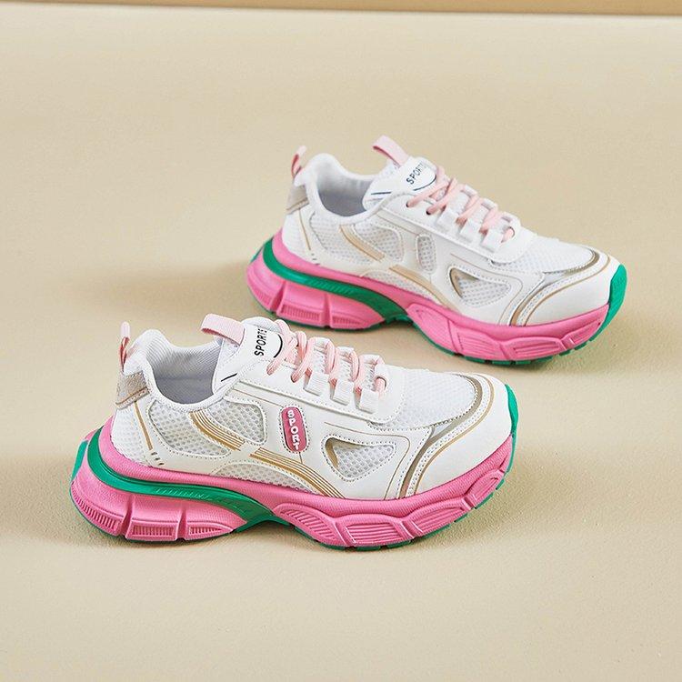 Женские кроссовки, дышащие туфли на плоской подошве для женщин, кроссовки для бега, летние новые повседневные кроссовки для тенниса, женские кроссовки на толстой подошве