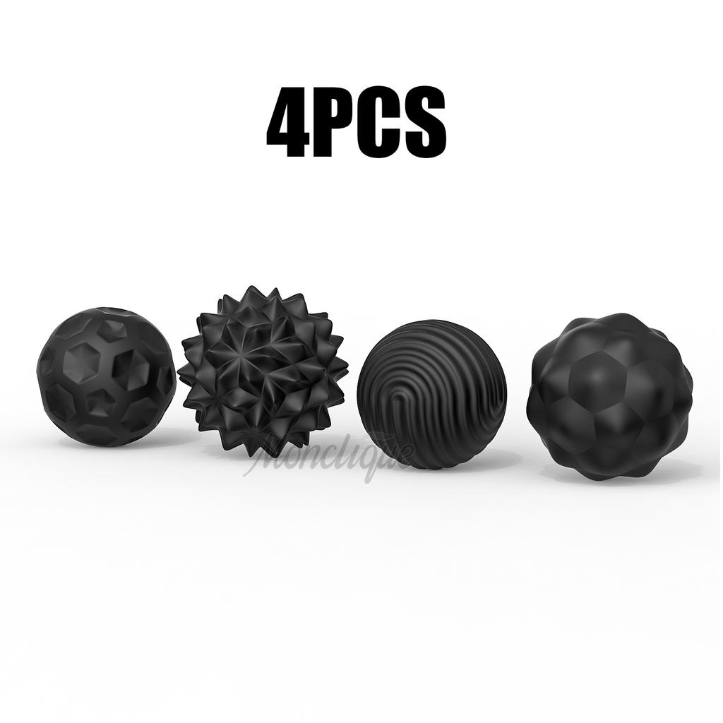 4PCS Silicone Magnetic Sensory Balls Trigger Point Fascia Yoga Ball Muscle Acupoint Roller Foot Hand Relief Stress Sensory Toy