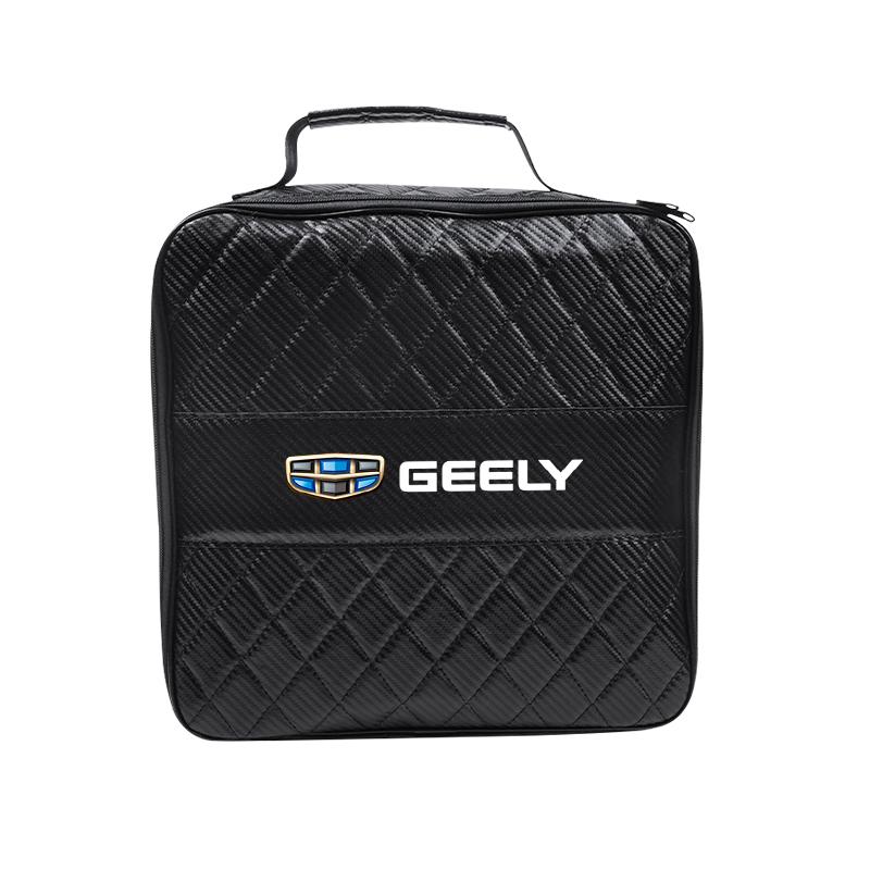 Автомобильная сумка-органайзер из кожи для Geely Coolray Geometry C GX3 Emgrand EC7, автомобильный перезаряжаемый кейс для хранения пистолета, аксессуары