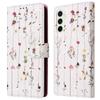 For Samsung Galaxy S24 FE Case RFID Blocking Flower Leather Phone Cover
