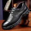 Leather Shoes Men's 2025 New Middle-aged Men's Business Casual Leather Shoes Men's Soft-soled Dad Shoes