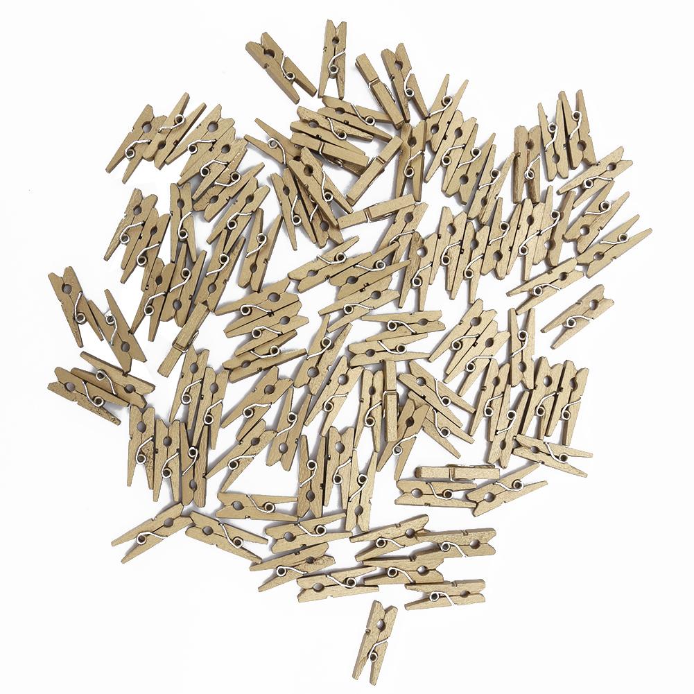 Мини-деревянный зажим для фотографий, настенное украшение, фотоальбом, открытка, записка, деревянный зажим