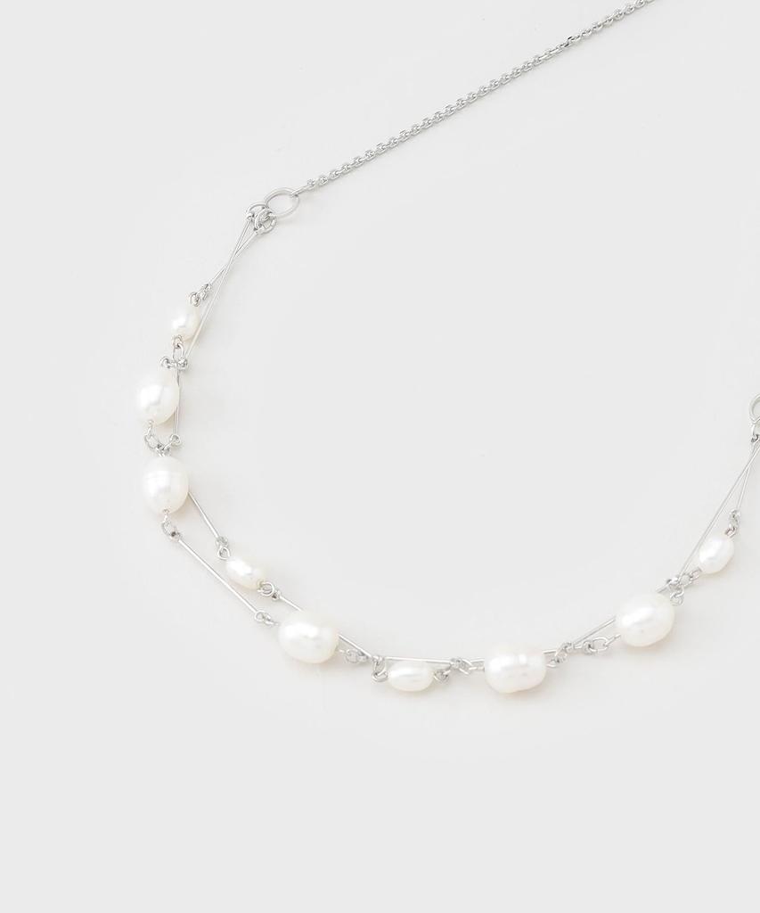 Ожерелье из пресноводного жемчуга, 2 нити, ожерелье для церемоний 12702001 Золото [Indivi] [Случайный женский (007) 00(СВОБОДНО)