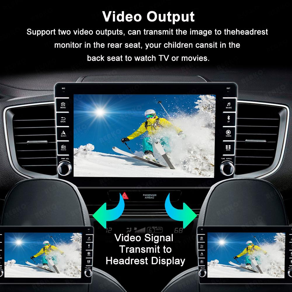 Reakosound 8 Inch Car Radio 1 Din Wireless CarPlay Android Auto Car Multimedia Player Bluetooth Video MP5 Player 8" Touch Screen Wifi HD Video FM