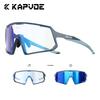 KAPVOE UV400 Очки Фотохромные Велосипедные Очки Мужские Поляризационные Солнцезащитные Очки Женские MTB Спортивные Для Вождения Бега Пешего Туризма Красные Очки
