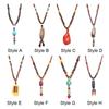 Boho Lucky Gift Ethnic Jewelry Party Horn Fish Pendant Buddhist Mala Wood Bead Nepal Necklace