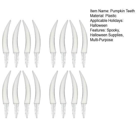 16 шт. Хэллоуин тыквенные зубы жуткие тыквенные зубы вставка Джек О фонарь украшение для Хэллоуина украшение для домашней вечеринки школьные занятия по рукоделию