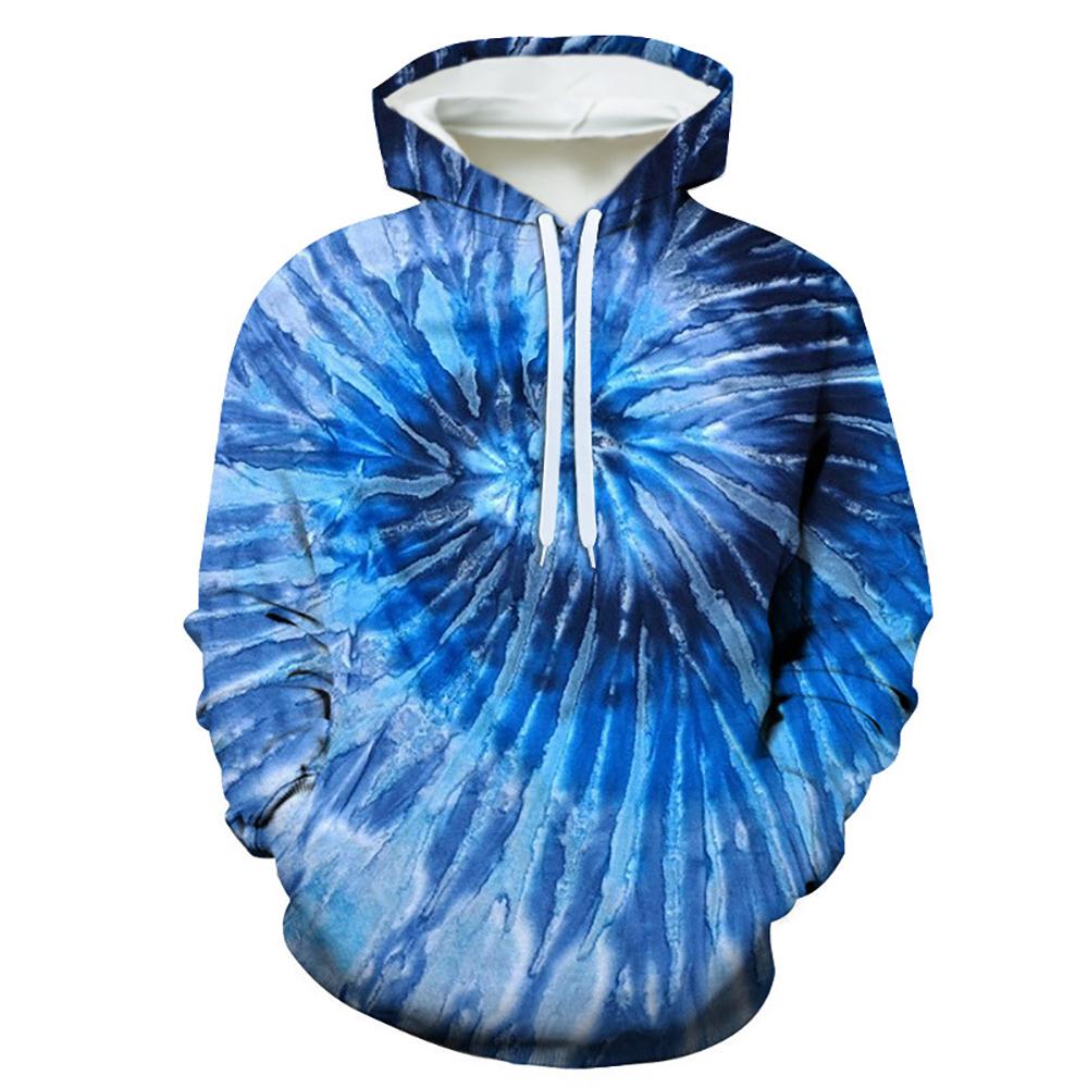 Красочные толстовки с капюшоном Tie Dye с 3D-принтом для женщин, модная уличная одежда, свободные свитера, толстовки Y2k, женская одежда
