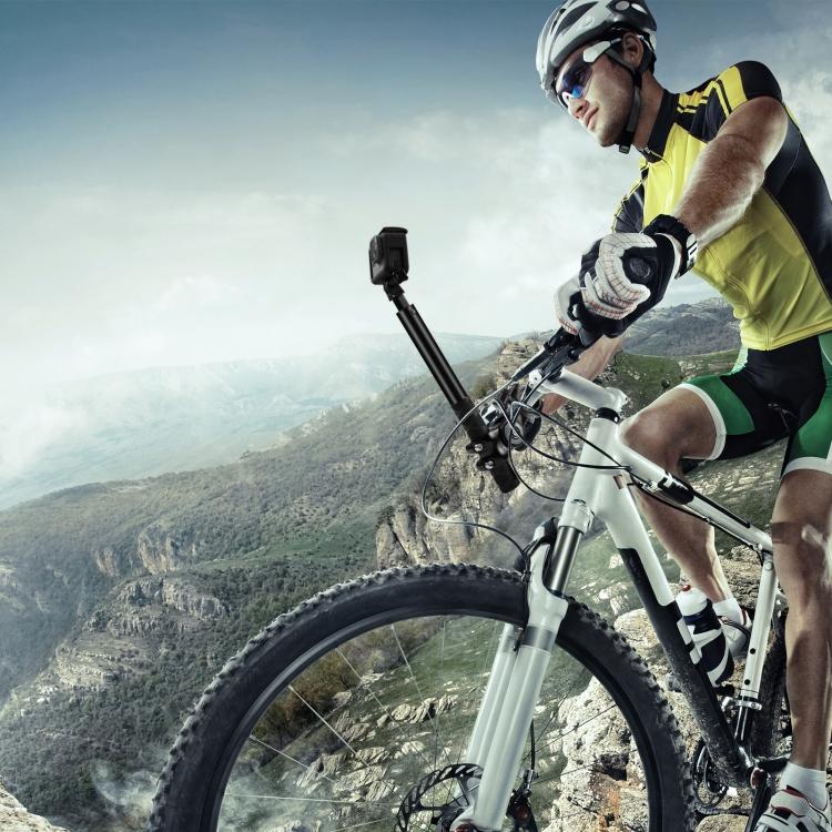 PULUZ Мотоцикл Велосипедный руль Крепление Крепление для камеры Кронштейн Адаптер с подставкой для монопода