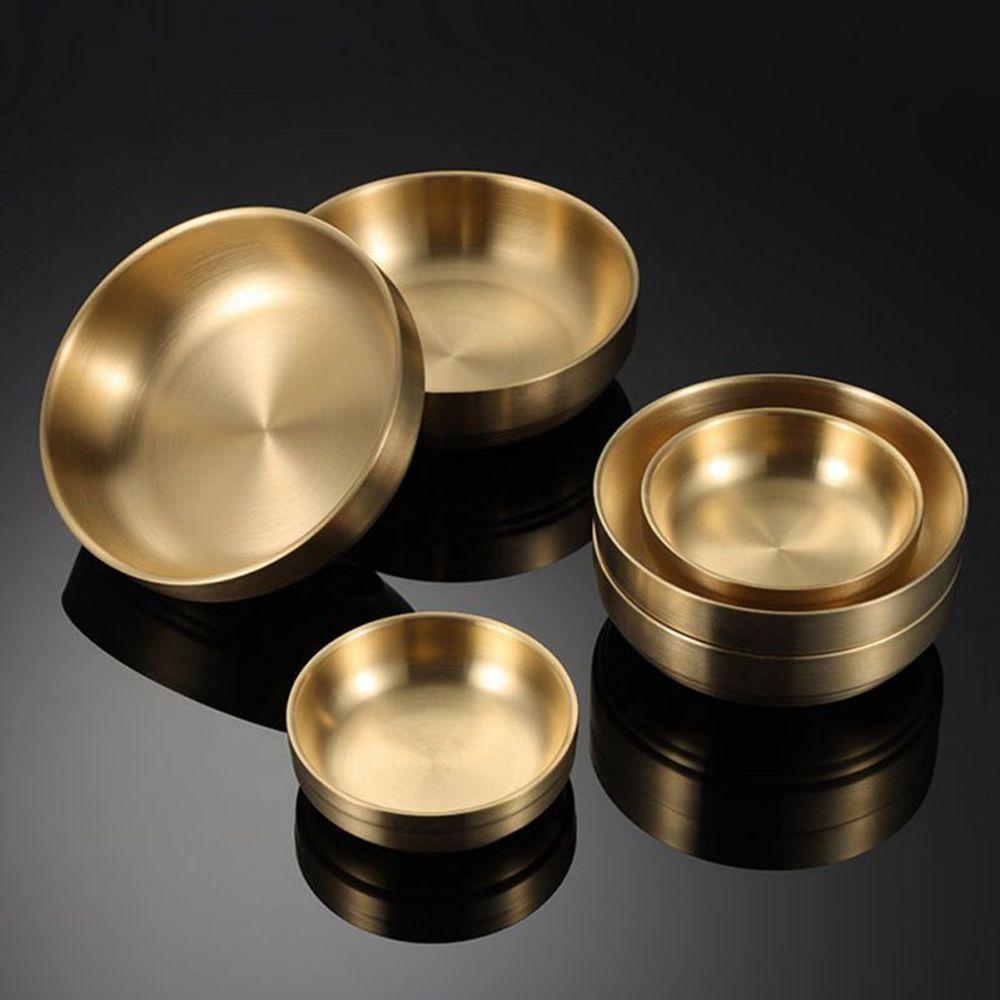 Thick Rice Double Layer Kitchen 304 Stainless Steel Soup Bowls Flatware Rice Bowls Food Container