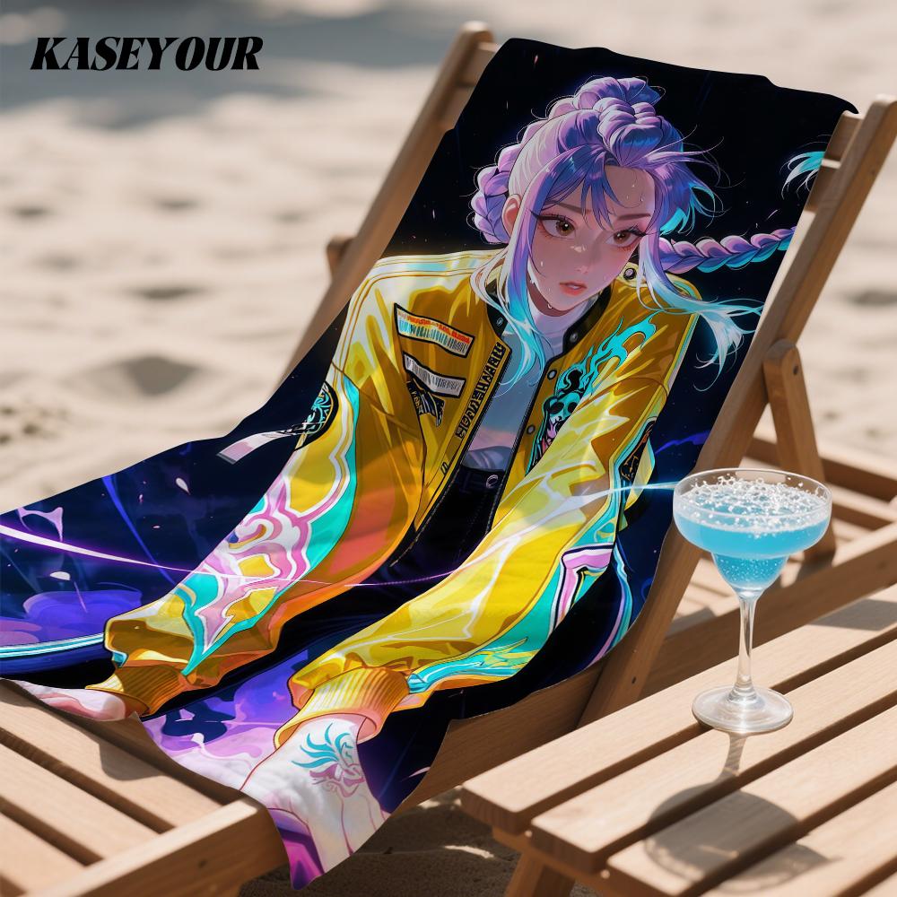 KPop D-Demon HH-Hunters Quick Drying Bath Towel Microfiber beach towel light weight swimming camping yoga beach out