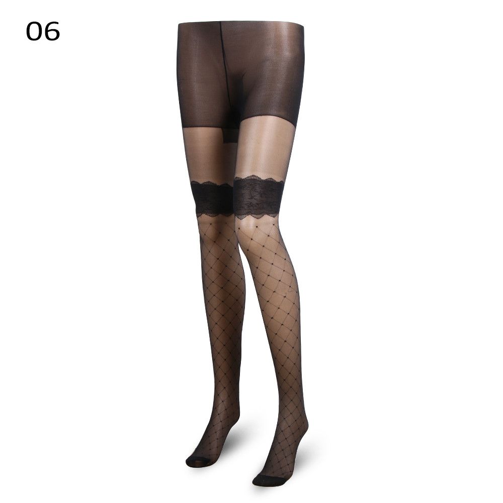 Female Elastic Bodysuit Tattoo Thigh stockings Women Lingerie Pantyhose Plus Size