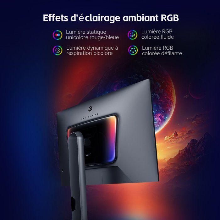 Ecran PC Gamer - HKC - 27" - QHD - 280Hz - Dalle OLED - 0.03ms - GS27QTS