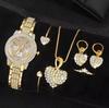 Rhinestone Luxury Women's Wristwatch: Fashionable Steel Chain with Small Dial