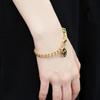 BONBEAU Heart Smile Bold Curve Chain Bracelet