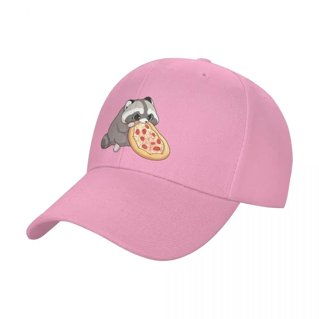 Pizza Raccoon Baseball Cap Sports Beach Bag foam party Hat Thermal Visor Ladies Mens