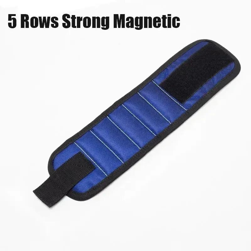 Magnetic Wristband for Holding Screws Tool Kit Belt Household Strong Magnets Adsorbent Nails Drilling Bits Wrist Men Gadgets Bag