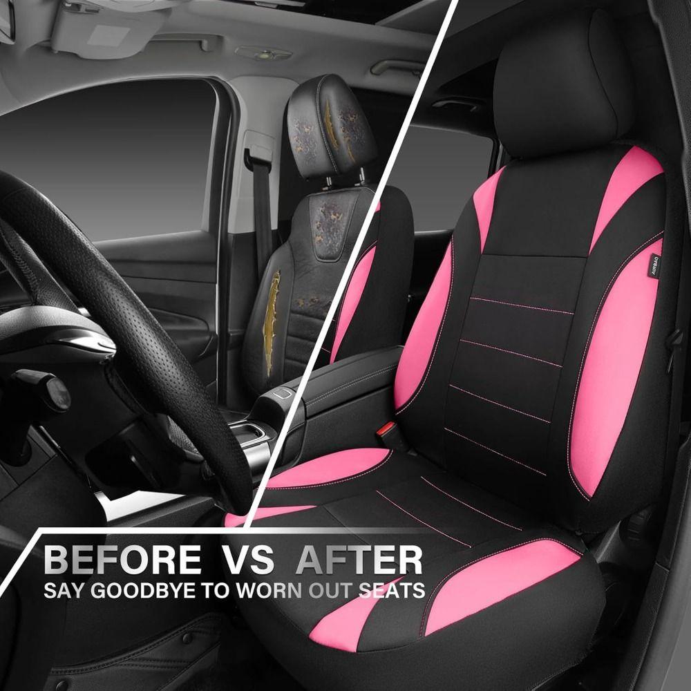 Waterproof Car Seat Covers PU Leather Seat Protector Automotive Interior Front Seat Cover Sedan