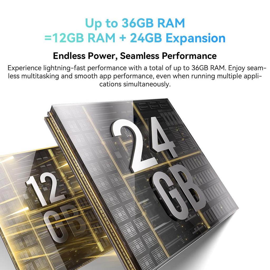 Blackview MEGA 3 AI MTK G100 12.1 Inch 8800mAh Android 15 Tablet 12GB RAM 256GB ROM Storage