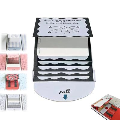 Буклет для подарочных карт ручной работы на Рождество, Рождественский конверт-буклет для наличных