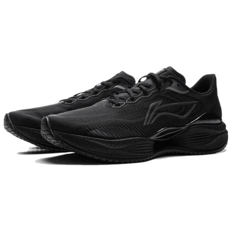 Li Ning Super Light 22 Амортизирующие Скользкие Устойчивые к истиранию Дышащие Низкие Беговые Кроссовки Женские Черные ARBV002-9