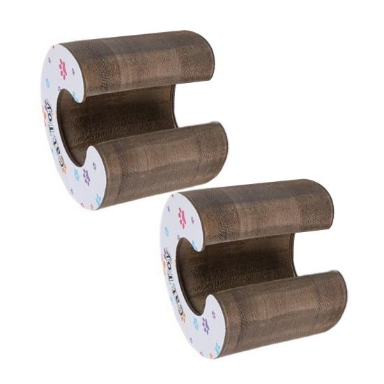 Когтеточка-гармошка для кошек, трансформируемая игрушка для кошек с мячиком с колокольчиком, когтеточка, интерактивная развивающая игрушка для дома