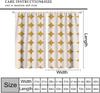 Mid Century Curtain, Yellow Vintage Abstract Boho Window Treatment Modern Geometric Circles Circular Classic Retro 50S Farmhouse