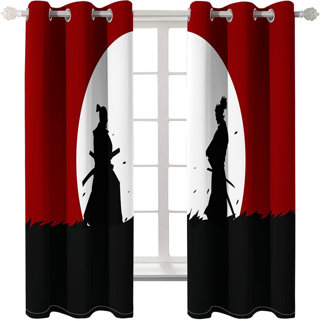 3D дешевые анимационные серии солнцезащитные шторы 2 шт. для гостиной спальни украшения дома крючок перфорация