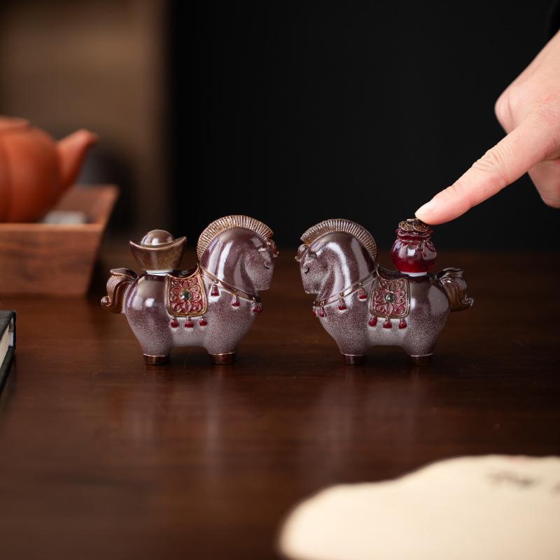 Color Change Immediately Rich Tea Pet Ornament Chinese Style Lucky Tangma Coffee Table Can Raise Tea Set Tea Tray Accessories Boutique Tea Pet