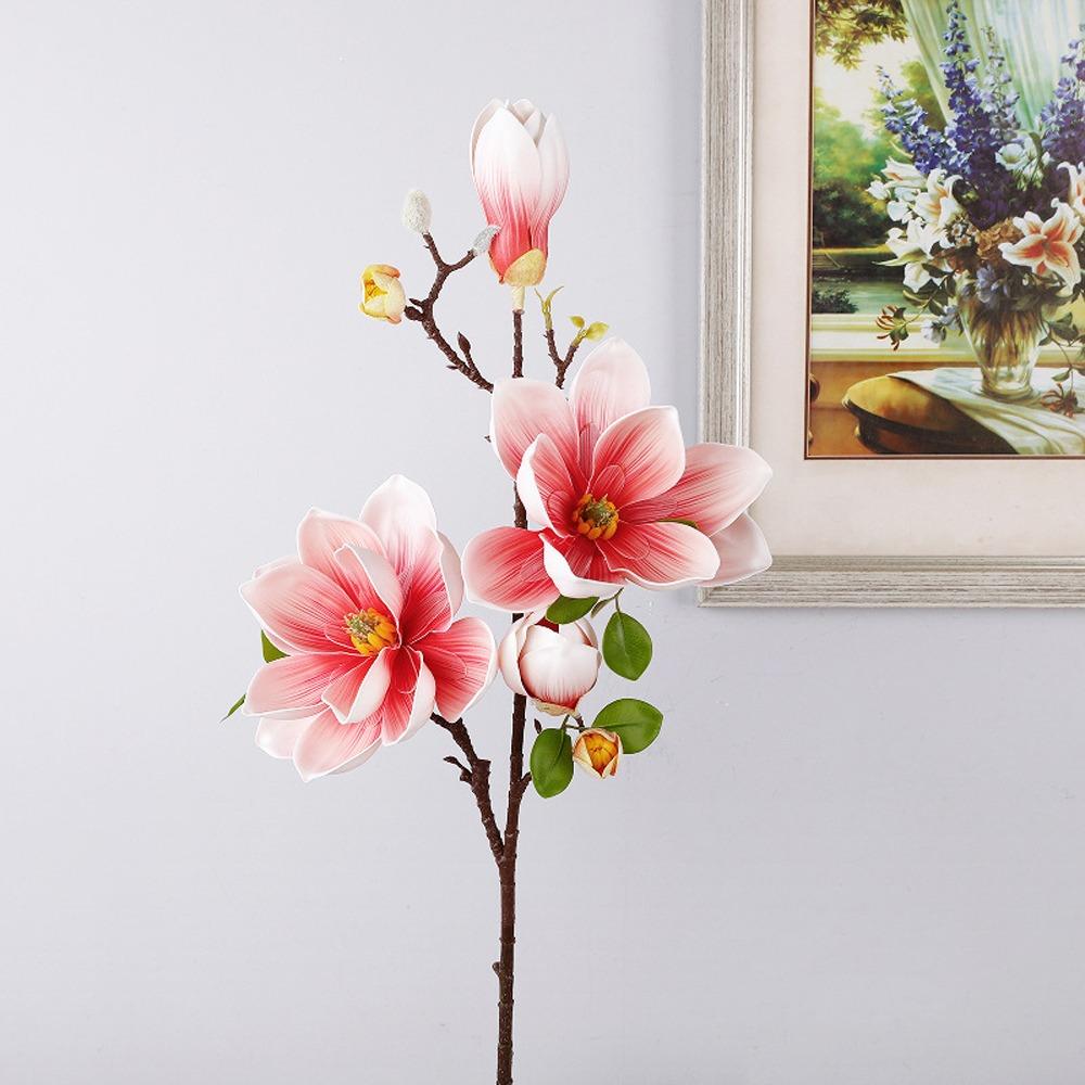Большой Искусственный Цветок Магнолии Ручной Работы Реалистичная Искусственная Ветка Магнолии Реалистичное Касание Искусственная Орхидея из ЭВА Домашний Декор
