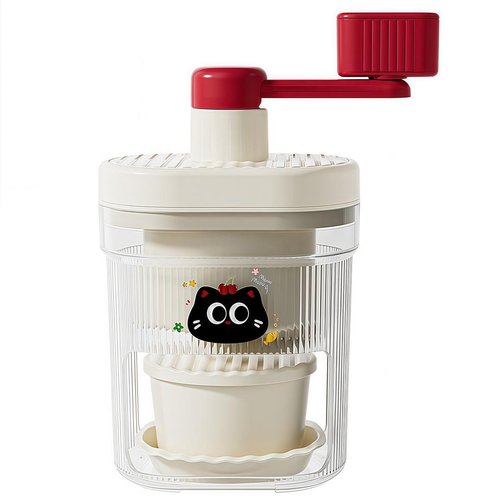 Мини-прочная ручная машина для приготовления колотого льда, ручная ледодробилка, съемные бытовые инструменты для мороженого