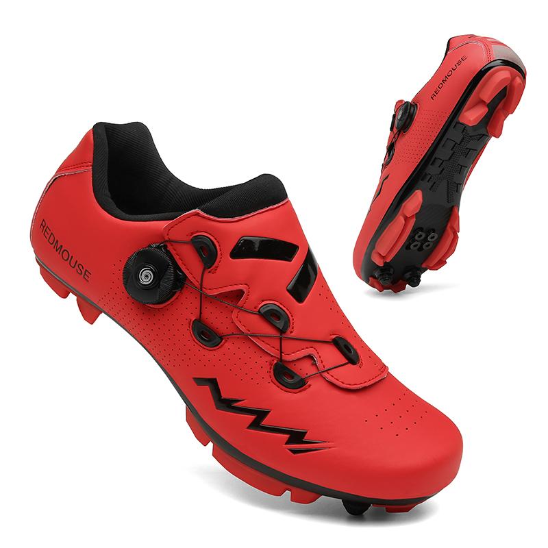 2024 Велообувь Велокроссовки Шипы Нескользящие Мужские Туфли для Горного Велоспорта Велосипедная Обувь Дорожная Обувь Обувь для Скорости