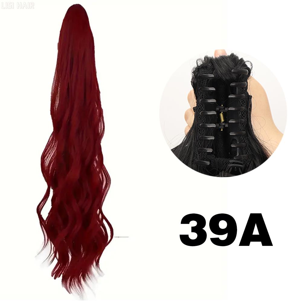 MISS WIG Synthetic Long Wavy Claw In Ponytail Hair Extensions Heat Resistant Pony Tail Hair For Women Cosplay Use