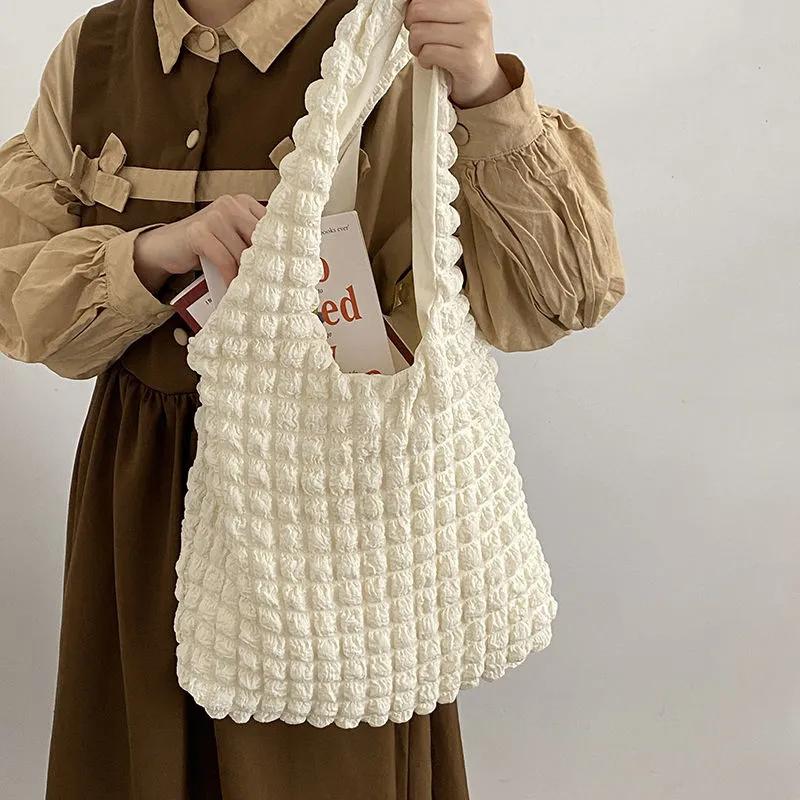 Летняя сумка Puff Cloud Sweet через плечо, модная женская сумка-тоут большой емкости MIT