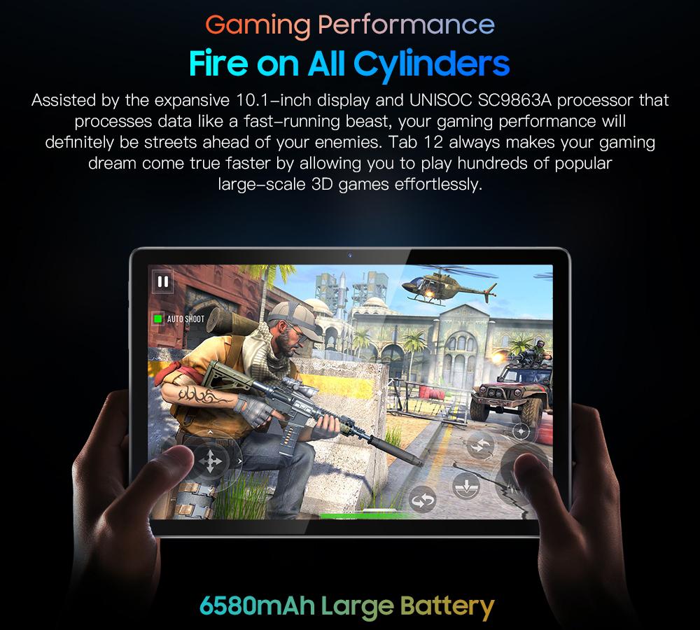 Blackview Tab 12 10,1-дюймовый Android 11 Unisoc SC9863A Восьмиядерный 4 ГБ ОЗУ 64 ГБ ПЗУ Планшеты ПК Двойной Wi-Fi 6580 мАч Ультратонкий портативный