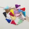 Multicolor Handmade Tassel Earrings & Keychain Bag Pendant