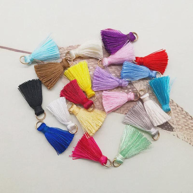 Multicolor Handmade Tassel Earrings & Keychain Bag Pendant