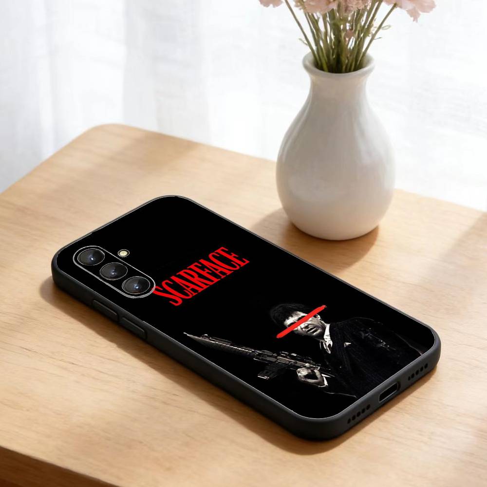1983 Film S-Scarface Phone Case For Samsung Galaxy A73,A21s,A22,A31,A52,A53,A71,A41Soft Black Shell