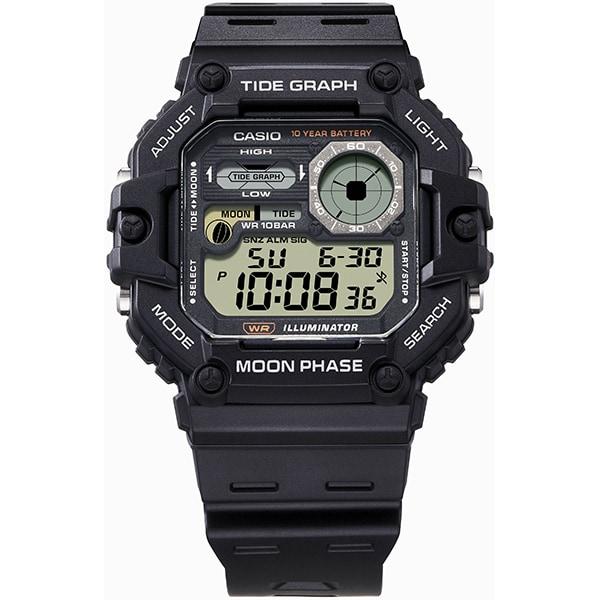 Casio Men's WS-1700H-1AJF [CASIO Collection] Square Watch Black Resin Digital