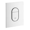 Plaque De Commande WC - GROHE - Arena Cosmopolitan - Blanc Alpin - Verticale - Double Touche